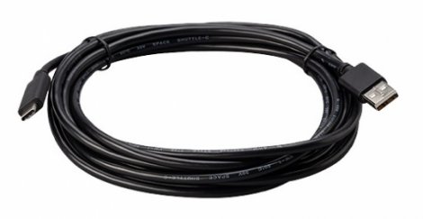 Brother LBX131001 | 3ft Type A to C 90-Degree Down USB Cable for RuggedJet 3200 and PocketJet