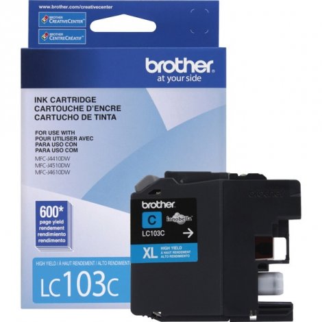Brother LC103CS | Innobella 600-Pages High Yield Cyan Ink Cartridge
