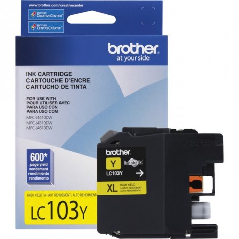 Brother LC103YS | Innobella 600-Pages High Yield Yellow Ink Cartridge