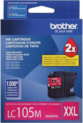 Brother LC105MS | Innobella 1200-Pages Super High Yield Magenta Ink Cartridge