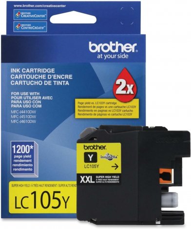 Brother LC105YS | Innobella 1200-Pages Super High Yield Yellow Ink Cartridge