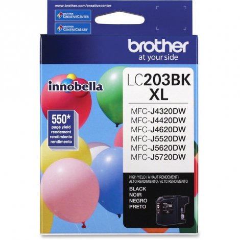 Brother LC203BKS | Innobella 550-Pages High Yield Black Ink Cartridge