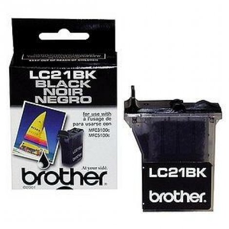 Brother LC21BK-2PK | 950 Page Black Ink Cartridge 2-Packs