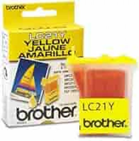 Brother LC21Y | 450 Pages Original Yellow Ink Cartridge