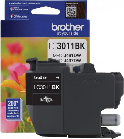 Brother LC3011BKS | 200-Pages Standard Yield Black Ink Cartridge