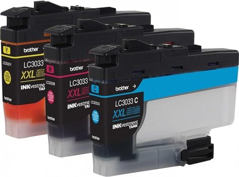 Brother LC30333PKS | Cyan,Magenta,Yellow High Yield Ink Cartridge (3-pack)