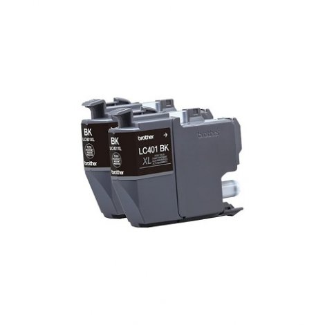 Brother LC401XL2PKS | Black High Yield Ink Cartridge 2-Pack