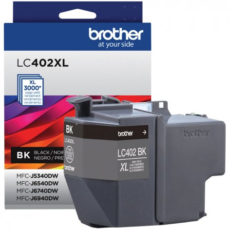 Brother LC402XLBKS | Black Original High Yield Inkjet Ink Cartridge