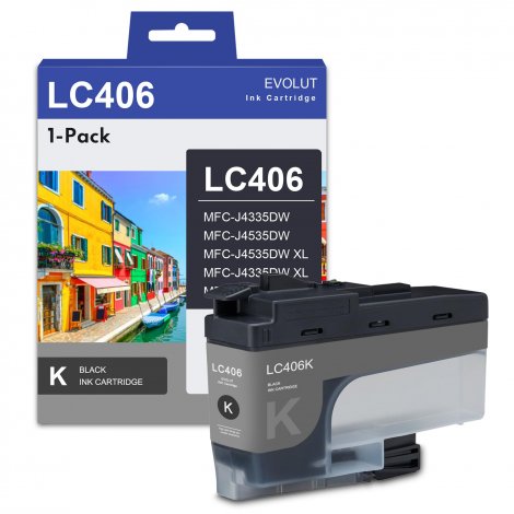 Brother LC406XLBKS | Black High Yield Ink Cartridge