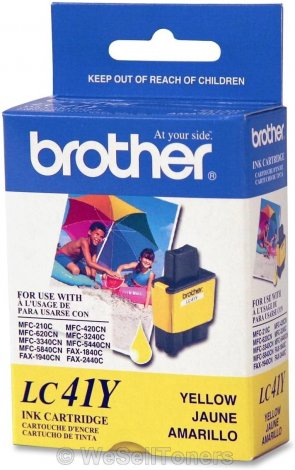 Brother LC41Y | 400-Pages Yellow Ink Cartridge