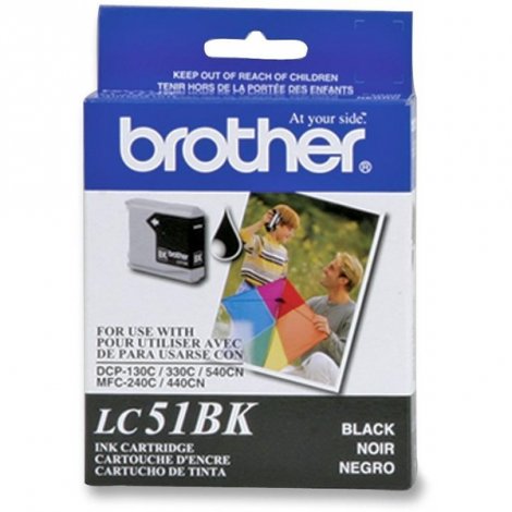 Brother LC51BKS | 500 Pages Black Original Ink Cartridge