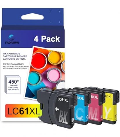 Brother LC614PKS | Black/Cyan/Magenta/Yellow Ink Cartridge (4-Pack)