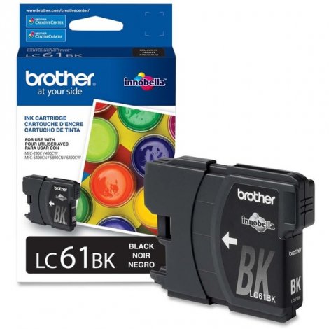 Brother LC61BKS | Innobella 450-Pages Standard Yield Black Ink Cartridge
