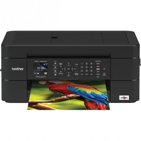 Brother MFCJ497DW | 6000 x 1200 dpi 12 PPM Wireless All-in-One Color Inkjet Color Printer