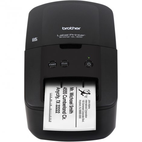 Brother QL-600 | Monochrome Label Print Desktop Direct Thermal Printer