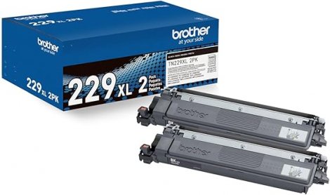 Brother TN229XL2PK | Black High Yield Toner Cartridge 2 Pack