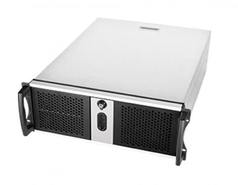 Chenbro RM42300-F1U3 | RM42300 4U ATX Non-Hot Swap No PSU (ATX/PS/2) Black Front Bezel Rackmount Server Chassis