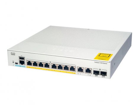 Cisco C1000-8FP-E-2G-L-RF | Catalyst 1000 Series 8 x Port 1GB PoE+ RJ-45 2 x Port 1GB Combo Switch