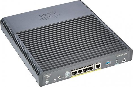 Cisco C1109-4PLTE2P | ISR 1109 M2M 4 x Ports RJ-45 LTE Advanced 4 x External Antennas GbE Dual Pluggables Modem/Wireless Router