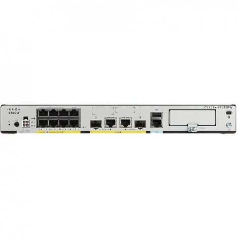 Cisco C1131X-8PLTEPWQ | ISR 1100X 8 x Ports 1000Base-T RJ-45 2 x Ports WAN 2 x Ports SFP (mini-GBIC) Wi-Fi 5 Dual Band Rack-mountable Router