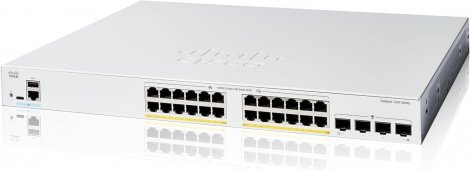 Cisco C1200-24FP-4G-RF | Catalyst 1200 24 x Ports 1000Base-T RJ-45 PoE 4 x Ports 1GbE SFP Managed Rack-mountable Smart Network Switch