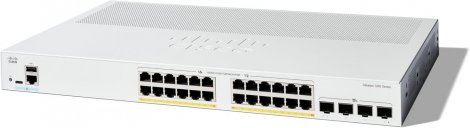 Cisco C1200-24P-4X-RF | Catalyst 1200 24 x Ports 1000Base-T RJ-45 PoE+ 4 x Ports 10GbE SFP+ Managed Rack-mountable Smart Network Switch
