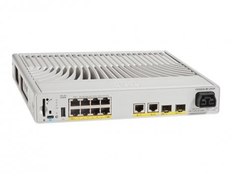 Cisco C9200CX-8P-2XGH-E | Catalyst 9200 8 x Ports 1000Base-T PoE+ 2 x Ports 10GbE SFP+ 2 x 1000Base-T RJ-45 Layer 3 managed Rack-mountable Network Switch