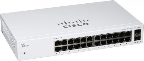Cisco CBS110-24T-NA-RF | 110 Series 24 x Port 1GB RJ-45 2 x Port 1GB SFP Switch