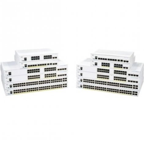 Cisco CBS350-16XTS-NA | Business 350 8 x Ports 10/100/1000Base-T + 8 x SFP+ Ports Layer 2 Managed Rack-mountable Gigabit Ethernet Switch