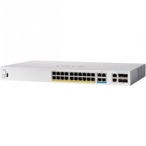 Cisco CBS350-24S-4G-NA | Business 350 24 x Ports PoE+ 10/100/1000Base-T + 4 x SFP Ports Layer 2 Managed Rack-mountable Gigabit Ethernet Switch