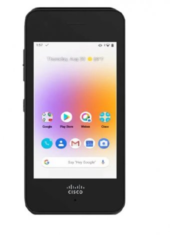 Cisco CP-860-BUN-K9 | Webex 800 Series 860 4/64 2.2GHz (8-Core) 5.2-Inch Front Camera 8MP + Rear Camera 13MP Smartphone with Battery / Cable / Charger