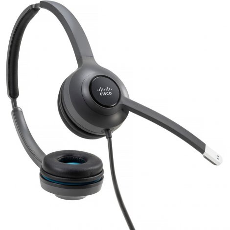 Cisco CP-HS-W-522-USB= | 500 Series 522 Wired Dual Headset with 3.5mm Connector + USB Headset Adapter