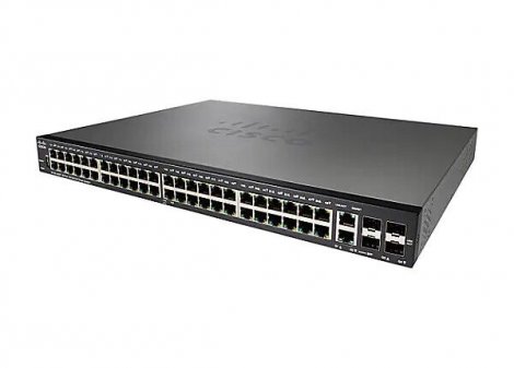 Cisco SF250-48HP-K9-NA-RF | 48 x Port FE PoE+ RJ-45 2 x Port 1GB Combo 2 x Port 1GB SFP Switch