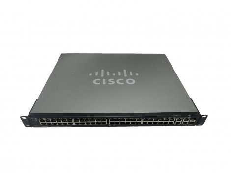 Cisco SG300-52P-K9-RF | Small Business 300 48 x Port 1GB PoE+ RJ-45 2 x Port 1GB Combo Switch