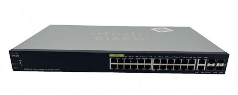 Cisco SG350-28-K9-RF | 26 x Port 1GB RJ-45 2 x Port 1GB SFP 2 x Port 1GB Combo Switch