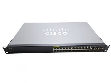 Cisco SG350-28MP-K9-RF | 24 x Port 1GB PoE+ RJ-45 2 x Port 1GB SFP 2 x Port 1GB Combo Switch