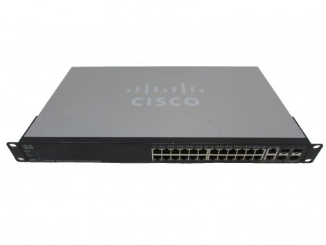 Cisco SG500-28P-K9-RF | Small Business 500 24 x Port 1GB PoE+ RJ-45 2 x Port 1GB Combo Switch