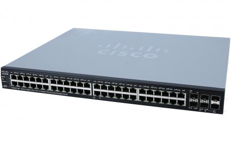 Cisco SG500X-48P-K9-RF | Small Business 500X 48 x Port 1GB PoE+ RJ-45 4x 10GB SFP+ Switch