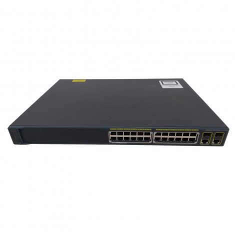 Cisco WS-C2960+24PC-S-RF | Catalyst 2960 Plus 24-Ports 24 x 10/100 + 2 x Combo Gigabit SFP PoE Layer 2 Managed Rack-Mountable Network Switch