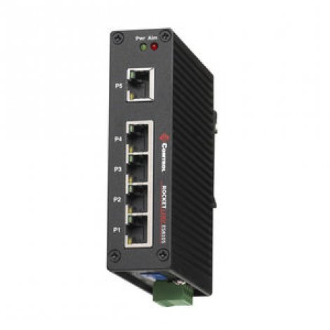 Comtrol ICRL2-U-5RJ45-DIN | 5 x Port 10/100 RJ-45 Unmanaged DIN Rail Mount Ethernet Switch