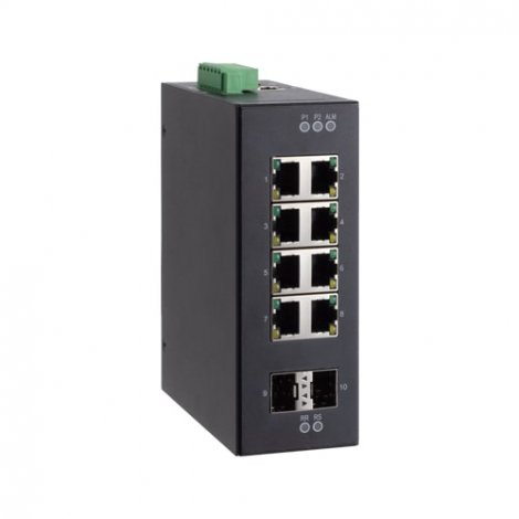 Comtrol ICRL2-U-8RJ45-DIN | 8 x Port 10/100 Mbps RJ-45 Unmanaged DIN Rail Mount Ethernet Switch