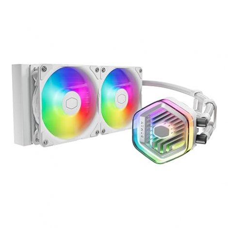 Cooler Master MLX-D24M-A25PZ-RW | MasterLiquid 240 Atmos White ARGB Close-Loop AIO Liquid Cooler