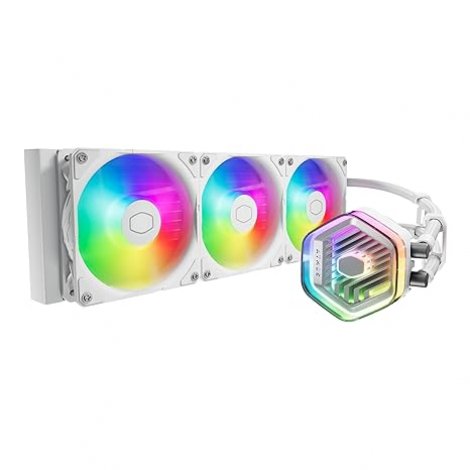 Cooler Master MLX-D36M-A25PZ-RW | MasterLiquid 360 Atmos White ARGB Close-Loop AIO Liquid Cooler