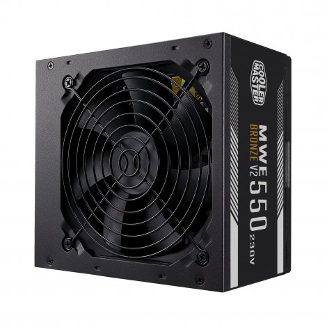 Cooler Master MPE-5501-ACABW-BUK | MWE 550 Bronze 230V V2 550W 24-pin ATX Power Supply Black