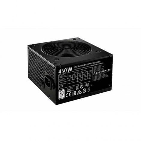 Cooler Master MPW-4502-ACABW | 450W ATX12V 24-Pin 80% Efficiency 80 Plus Active Power Supply