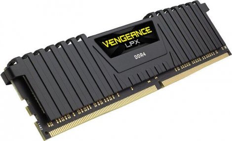 Corsair CMK16GX4M1A2666C16 | Vengeance LPX 16GB PC4-21300 DDR4 2666Mhz non-ECC Unbuffered CL16 (CAS 16-18-18-35) 288-Pin DIMM 1.2V Memory