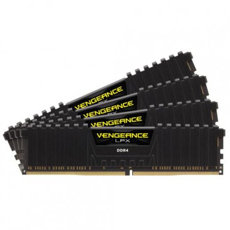 Corsair CMK64GX4M4E3200C16 | Vengeance LPX 64 GB (4x16GB) DDR4-3200Mhz PC4-25600 Non-ECC Unbuffered CL16 288-Pin DIMM 1.35V Memory Module