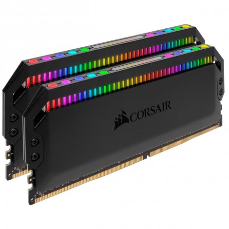 Corsair CMT32GX4M2C3466C16 | Dominator Platinum RGB 32GB Kit (2 x 16GB) PC4-27700 DDR4-3466MHz non-ECC unbuffered CL16 288-Pin DIMM Memory