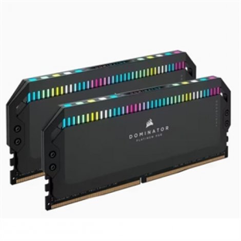 Corsair CMT64GX5M2B6400C32 | Dominator Platinum RGB 64GB (2x32GB) DDR5 DRAM 6400MT/s C32 Memory Module Black