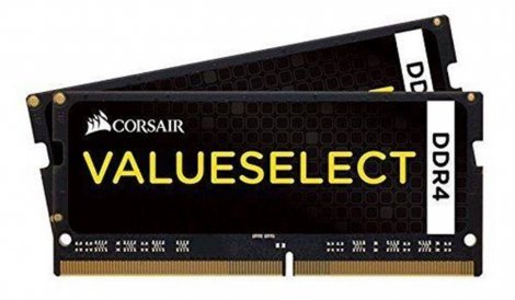 Corsair CORSAIR-VS-32GB-SODI | -VS-32GB-SODI ValueSelect 32GB Kit (2 X 16GB) PC4-17000 DDR4-2133MHz non-ECC Unbuffered CL15 260-Pin SoDimm 1.2V Dual Rank Memory